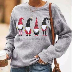 Grey Christmas Gnomes sweatshirt